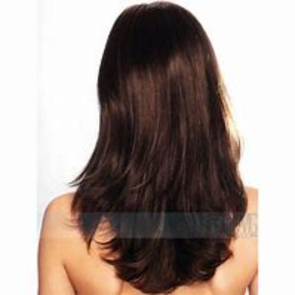 Angelina by Estetica Long Layered, Remy Human Hair Wig. 14 Inches Long NWT - Picture 2 of 9